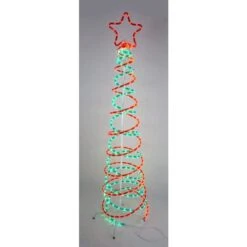 LED SPIRAL TREE MULTI 7ft