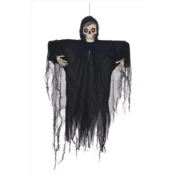 Seasons 39 In. Prelit Hanging Talking Ghoul Halloween Decor