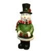 Alpine 12 In. Santa/Snowman With Pipe Yard Decor