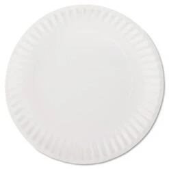 Paper Plate, 9", White, PK10