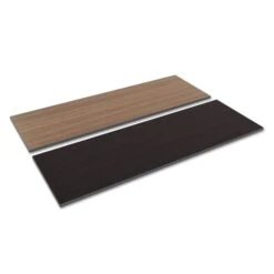 Reversible Laminate Table Top, Rect, 71.5w X 23 5/8d, Espresso/Walnut