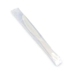 Emerald Individually Wrapped Heavyweight PLA Knives, Beige, PK500, 500PK