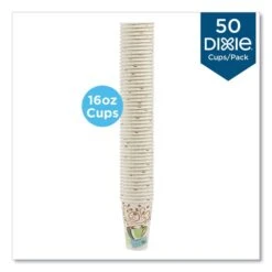 Dixie PerfecTouch Paper Hot Cups, 16 Oz, Coffee Haze Design, 50PK -Zoro Tools Shop Essendant20Inc DXE5356CDxx02xx05259c