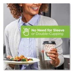 Dixie PerfecTouch Paper Hot Cups, 16 Oz, Coffee Haze Design, 50PK -Zoro Tools Shop Essendant20Inc DXE5356CDxx06xxc19de4