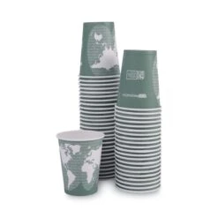 World Art Renewable Compostable Hot Cups, 12 Oz., PK1000 PK -Zoro Tools Shop Essendant20Inc ECOEPBHC12WAxx09xx8dd129