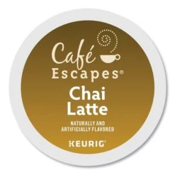 Café Escapes Chai Latte K-Cups, PK24 PK