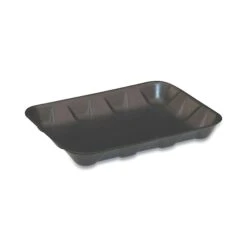 Supermarket Trays, #4D, 9.58 X 7.08 X 1.25, Black, PK400