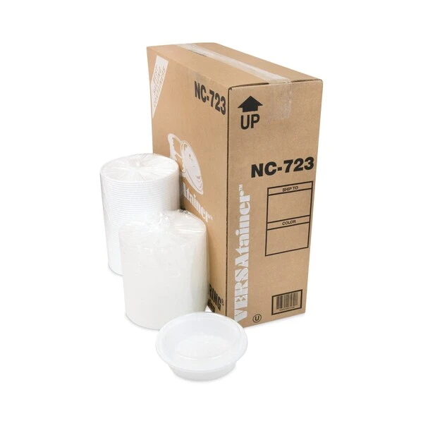 VERSAtainers, 24 Oz, 7 X 7 X 2.38, White/Clear, PK150 2 VERSAtainers, 24 Oz, 7 X 7 X 2.38, White/Clear, PK150 - Image 2