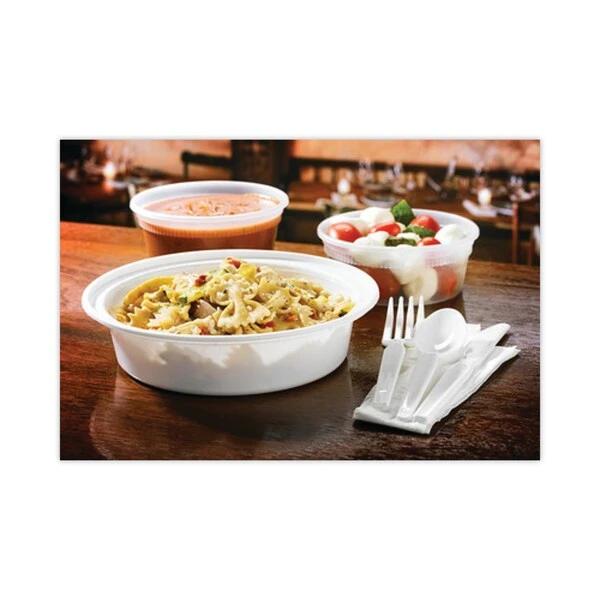 VERSAtainers, 24 Oz, 7 X 7 X 2.38, White/Clear, PK150 3 VERSAtainers, 24 Oz, 7 X 7 X 2.38, White/Clear, PK150 - Image 3