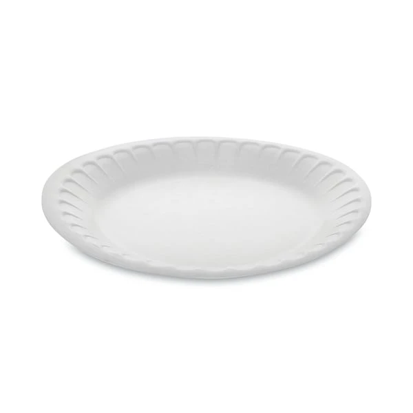 Unlaminated Foam Dinnerware, Plate, 7" Diameter, White, PK900 1 Unlaminated Foam Dinnerware, Plate, 7" Diameter, White, PK900