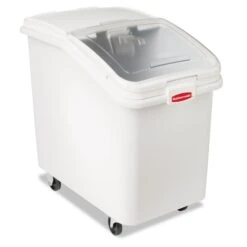 ProSave Mobile Ingredient Bin, 30.86gal, 18w X 29 3/4d X 28h, White