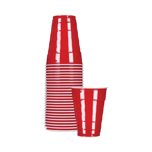 Easy Grip Party Cups 9 Oz., Red, Plastic, Pk50 7 Easy Grip Party Cups 9 Oz., Red, Plastic, Pk50 - Image 7