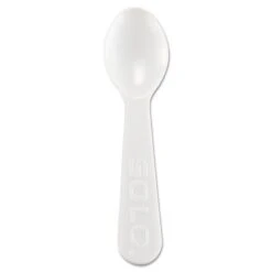 Lightweight Plastic Taster Spoon, White, PK3000, 3000PK