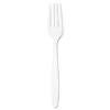 Guildware Heavyweight Plastic Forks, White, PK1000