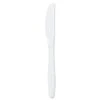 Guildware Extra Heavyweight Plastic Knives, White, PK100