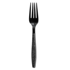 Solo Disposable Fork, Black, Pk1000