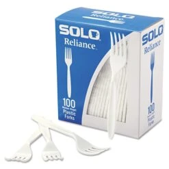 Boxed Reliance Medium Heavy Weight Cutlery, Fork, White, PK1000