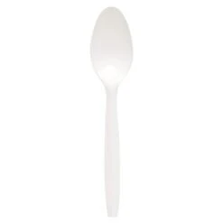 Regal Mediumweight Cutlery, Full-Size, Teaspoon, White, PK1000