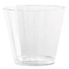 Classic Crystal Plastic Tumblers, 9 Oz., Clear, Fluted, Squat, PK240
