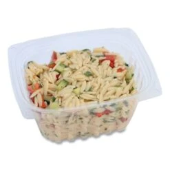 PLA Rectangular Deli Containers, 16 Oz, 4.8 X 5.9 X 2.8, Clear, PK900