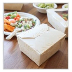 No Tree Folded Takeout Containers, 26 Oz, 4.2 X 5.2 X 2.5, Natural, Sugarcane, 450PK 7 No Tree Folded Takeout Containers, 26 Oz, 4.2 X 5.2 X 2.5, Natural, Sugarcane, 450PK -Zoro Tools Shop Essendant20Inc WORTONT1xx03xx9498a1
