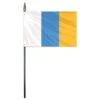 Canary Islands Stick Flag 4"x6" E Gloss