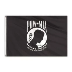 POW MIA Outdoor Nylon Flag 12"x18" Double Sided