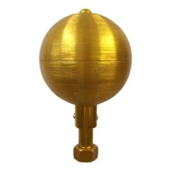 Aluminum Ball Ornament 3" Gold