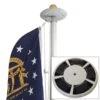 Solar Starlight Flagpole Light