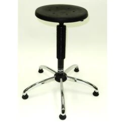 Stool, Poly Seat And Aluminum Base