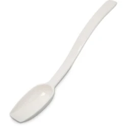 CARLISLE Solid Spoon, 0.5 Oz., 8", Wht, PK12