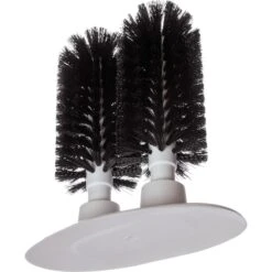 CARLISLE Twin Glass Washer, 8", Blk, PK6 -Zoro Tools Shop Grainger 271944