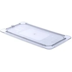 CARLISLE Univ Flat Lid, 1/3 Sz Food Pan PC, Clr, PK6