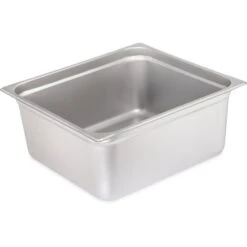 CARLISLE Lt Ga. SS Steam Table Pan, 2/3, 6", PK6