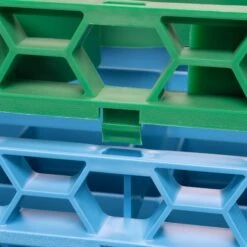 CARLISLE Shrt Glass Rack Ext, 20 Comp, Grn, PK6