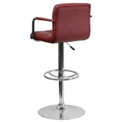 Burgundy Quilted Barstool, Adj Height -Zoro Tools Shop Grainger CHxx102029xxBURGxxGGxxinset2xxf20b5c