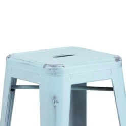 30" High Backless Distressed Green-Blue Barstool -Zoro Tools Shop Grainger ETxxBT3503xx30xxDBxxGGxxinset5xx095033