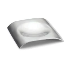 Sngl Spoon Rest, Brushed SS, Sq, 5"X5"X.75"