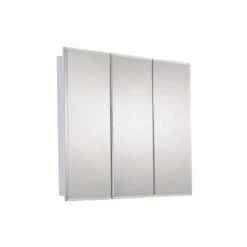 36" X 36" Surface Mounted Beveled Edge Tri-View Medicine Cabinet