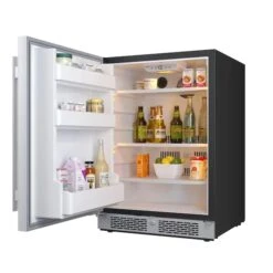 24 Inch Wide 566 Cu Ft BuiltIn Compact Refrigerator With Left Hinge -Zoro Tools Shop HM20Wallace20Inc AFR242SSLHxxImg4xxbf431a