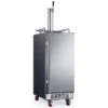 15 Inch Wide 1 Tap Outdoor Kegerator With Forced Air Refrigeration And Air Cooled Beer Tower