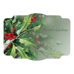 10" X 14" Fanfare Edge Holiday Greetings Paper Placemats 1000 PK