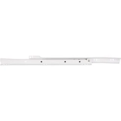16In. 400 Mm Std Duty Cream White Self-Closing 3/4 Extnsn Side Mount Epoxy Slide, Split Slides