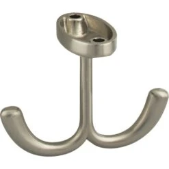 Double Ceiling Hook In Satin Nickel