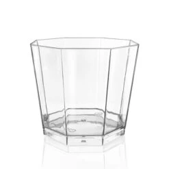 5.5 Oz. Clear Octagon Disposable Plastic Dessert Cups (288 Cups), 288PK
