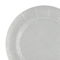 13 Glitz White Round Disposable Paper Charger Plates 120 Plates, 120PK