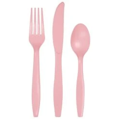 Pink Assorted Plastic Cutlery, Classic, 288PK