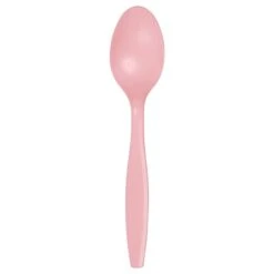 Classic Pink Plastic Spoons, 6.75", 600PK