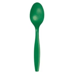 Emerald Green Plastic Spoons, 6.75", 288PK