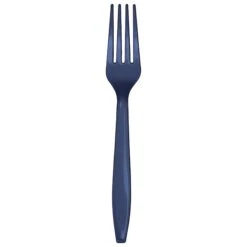Navy Blue Plastic Forks, 7", 288PK